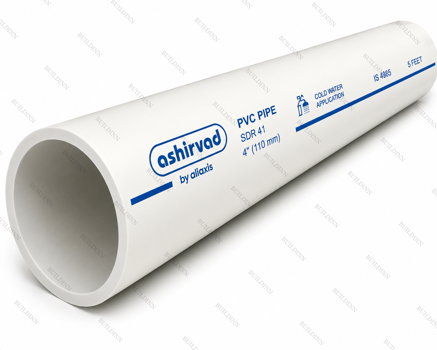 Ashirvad PVC Pipe – SDR 41 – 4 Inch – 5 Feet