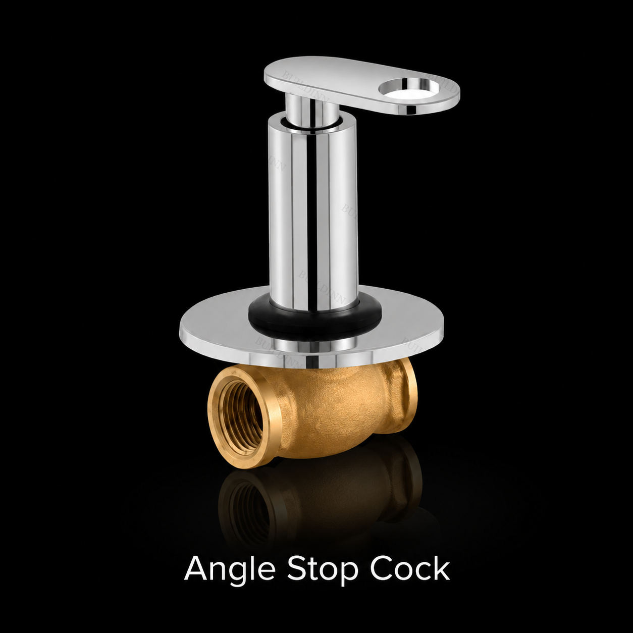 Brass Angle Stop Cock 15 mm Chrome Finish for Bathroom and Basin