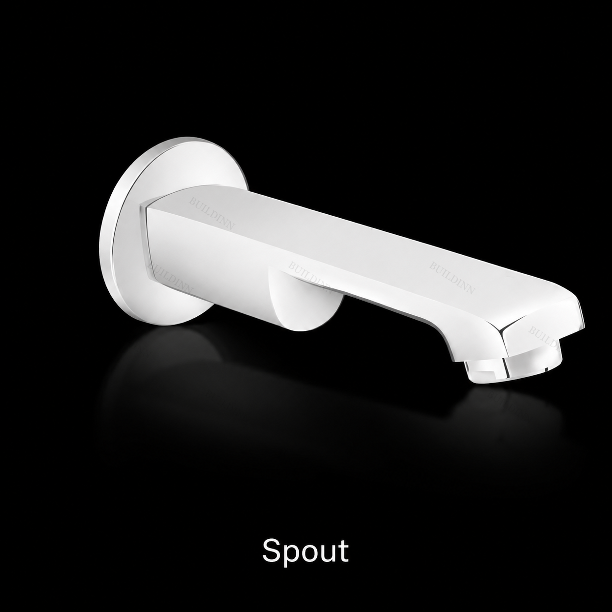 Brass Wall Mounted Spout 15 mm Chrome Finish for Bathroom and Basin