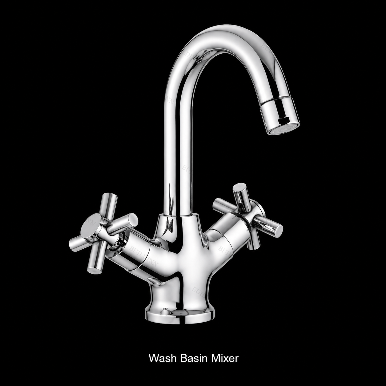 Brass Wash Basin Mixer 15 mm Chrome Finish Dual Handle Tap