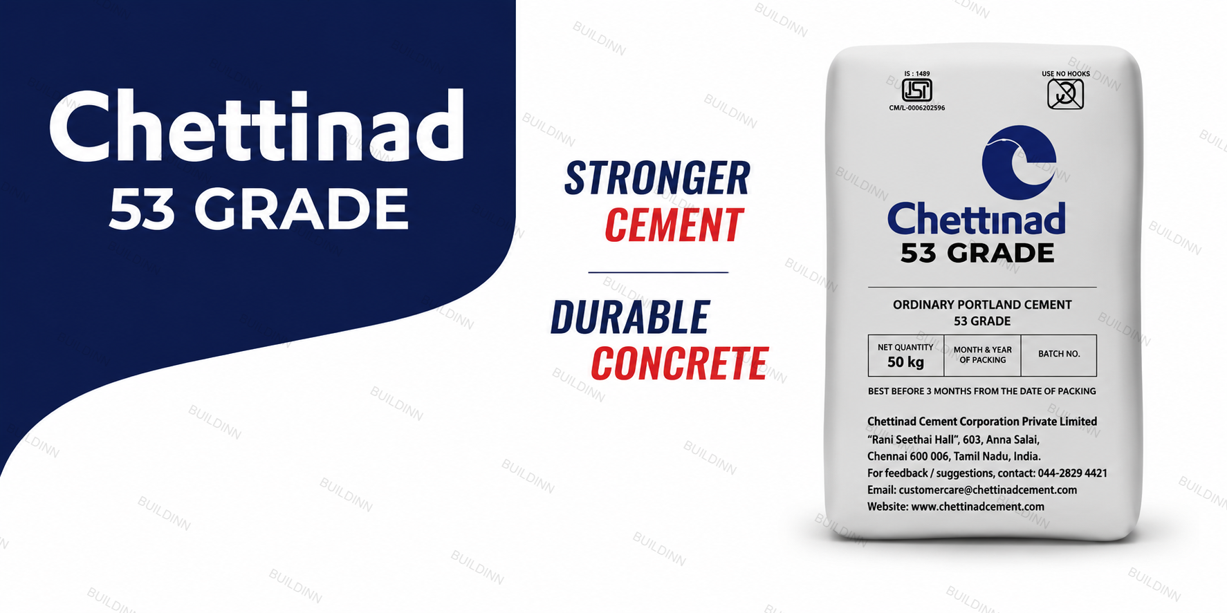 Chettinad 53 Grade Cement – 50 Kg