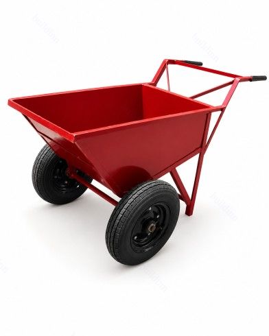 Double Wheelbarrow Construction Trolley for Sand Cement and Building Material Carrying