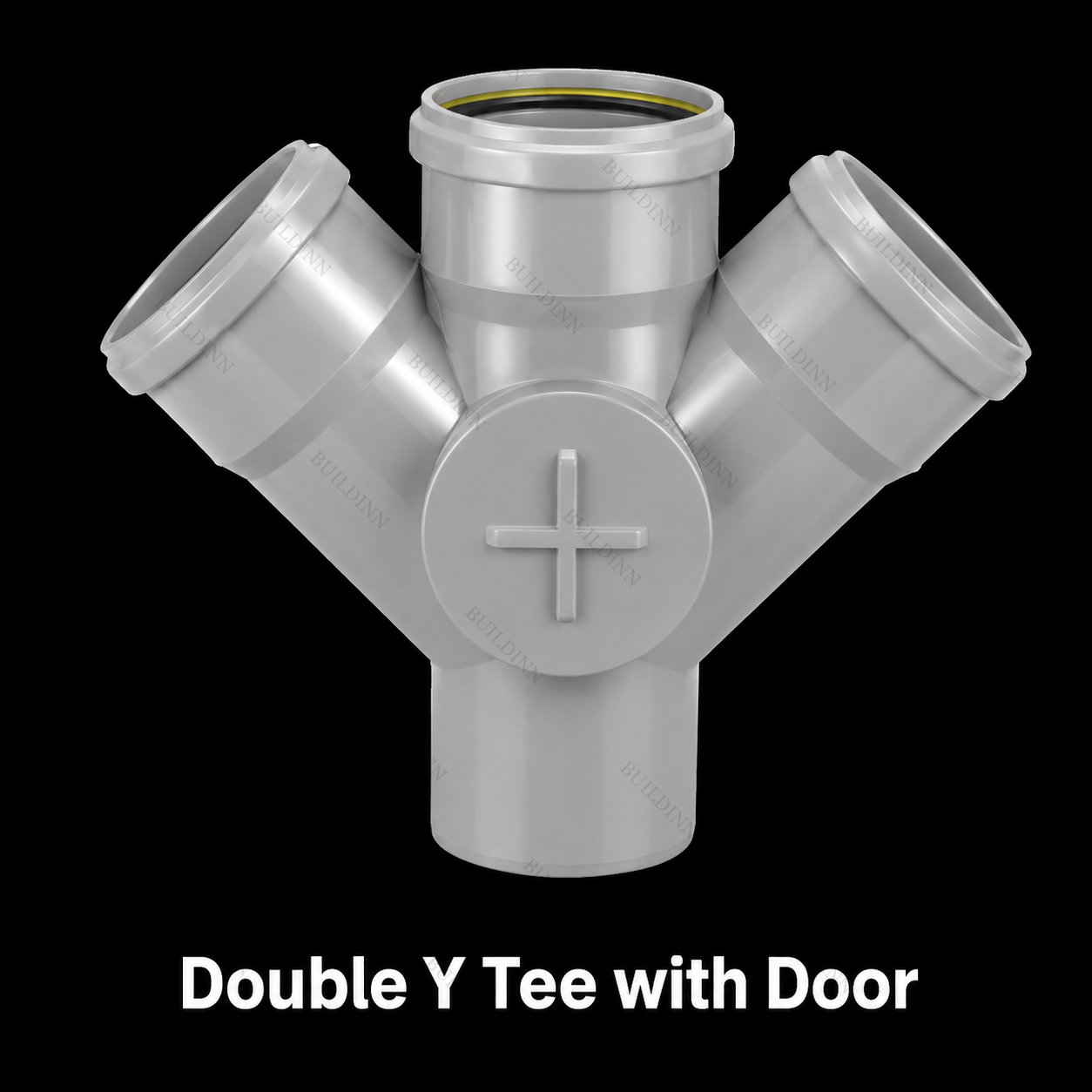 Double Y Tee with Door – 3 Inch