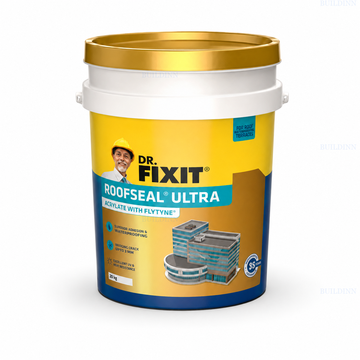 Dr. Fixit Roofseal Ultra 20 L Roof and Terrace Waterproof Coating