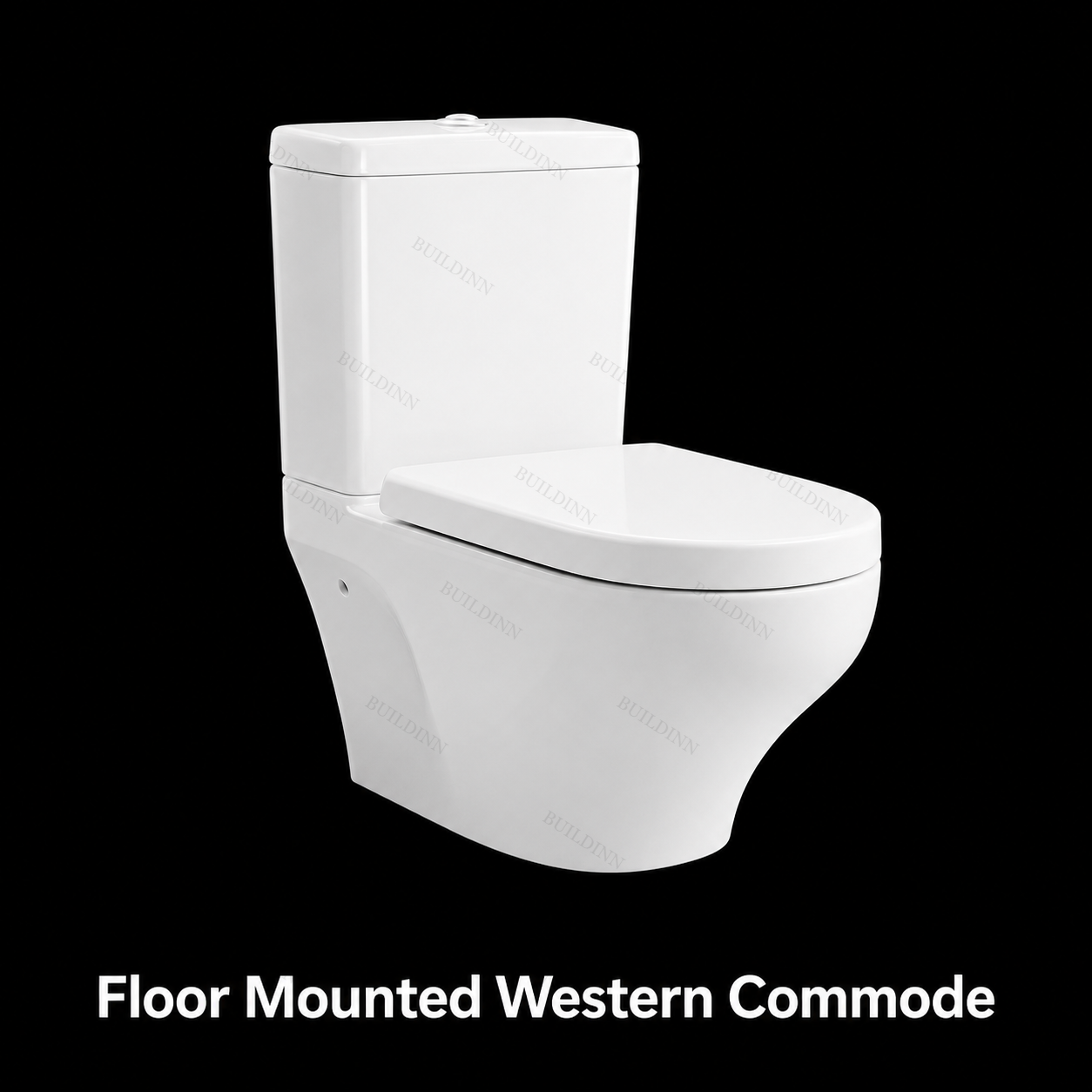 Floor Mounted Western Commode 20 Inch