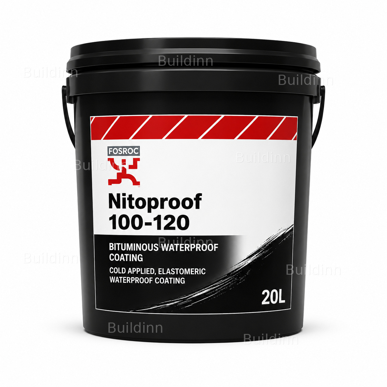 Fosroc Nitoproof 100/120 Bituminous Waterproof Coating – 20 L