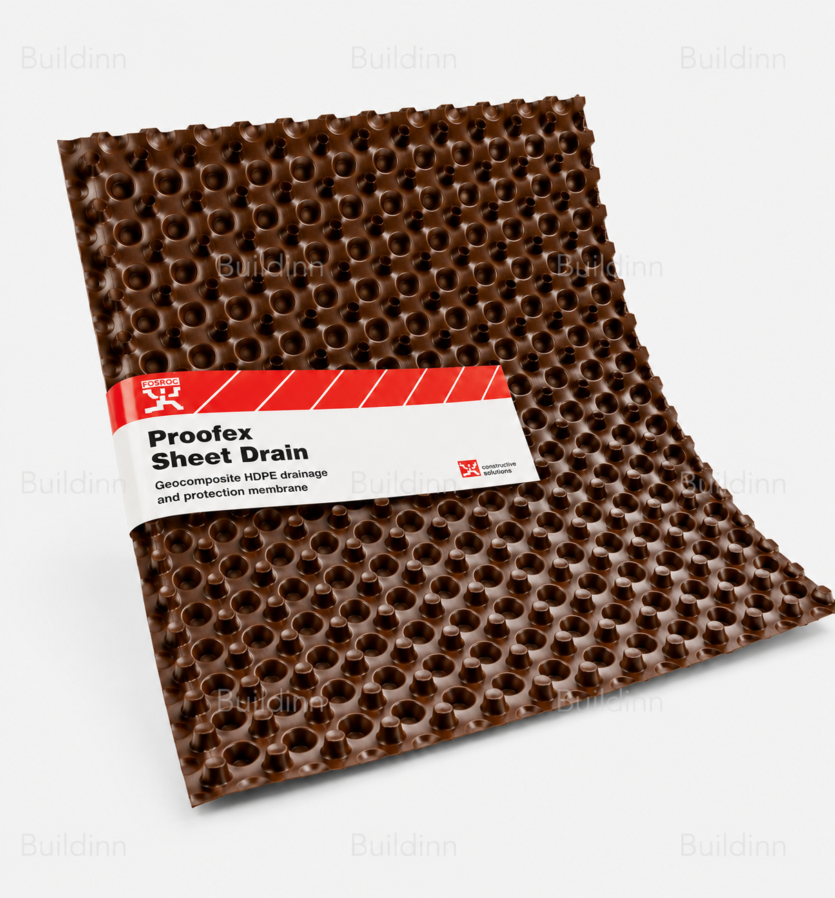 Fosroc Proofex Sheetdrain 80 HDPE Drainage Membrane 8 mm – 2.4 × 20 m Roll