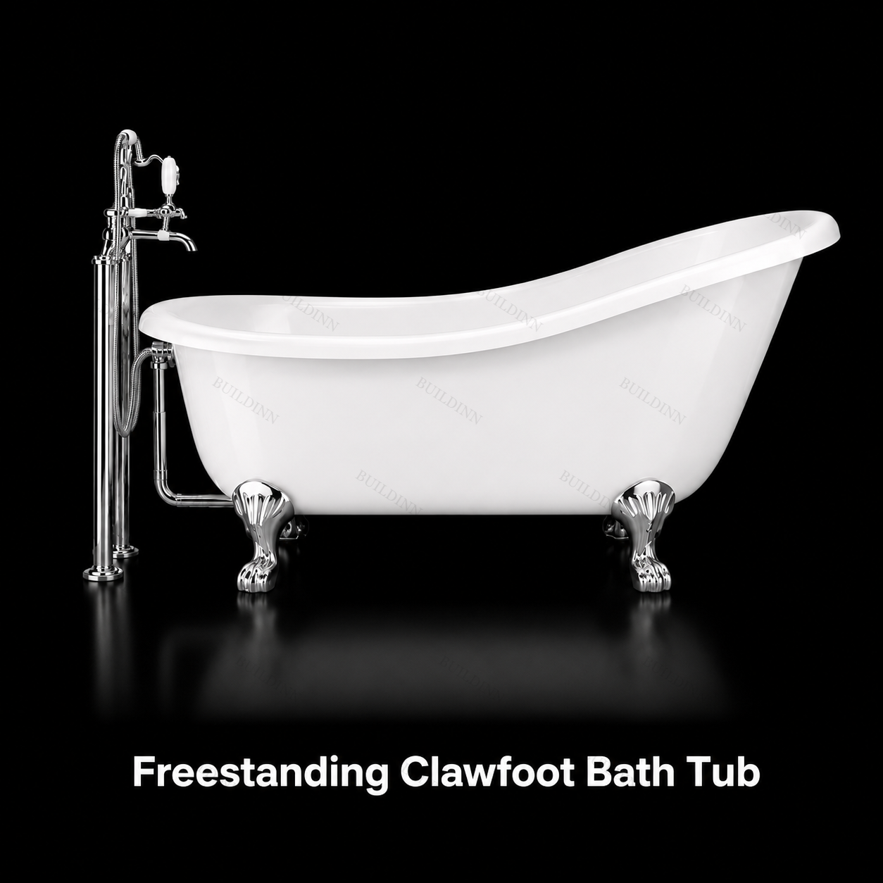 Freestanding Clawfoot Bath Tub 5 Feet
