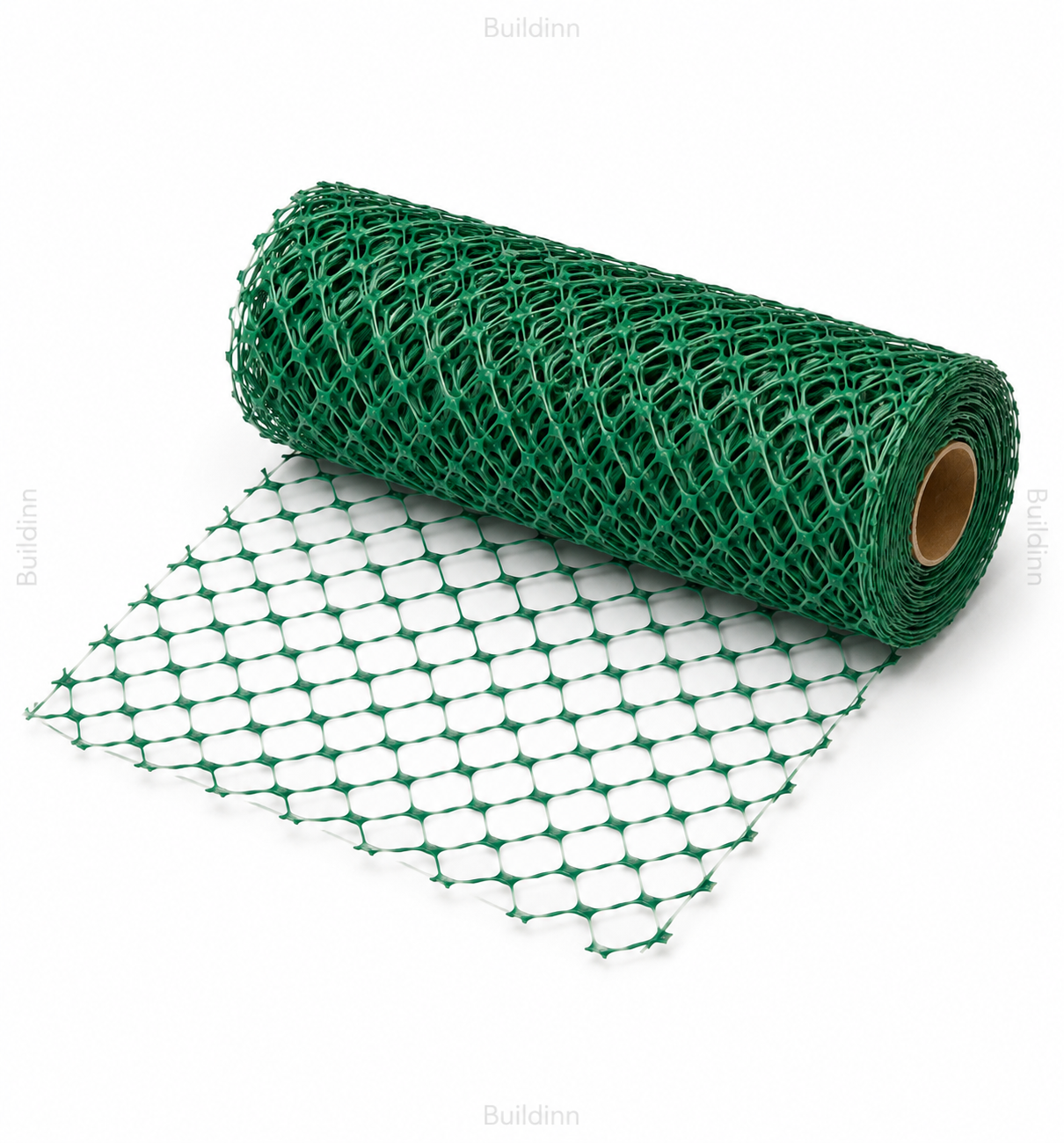 Green Plastic Mesh Roll 1 Meter x 25 Meter HDPE Jali for Tree Guard and Garden Fencing