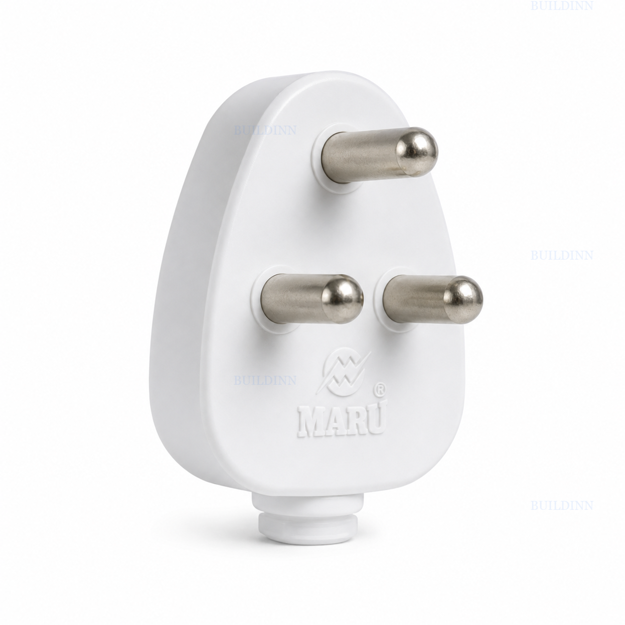 Maru PT-04 16A Heavy-Duty 3-Pin Plug Top – White