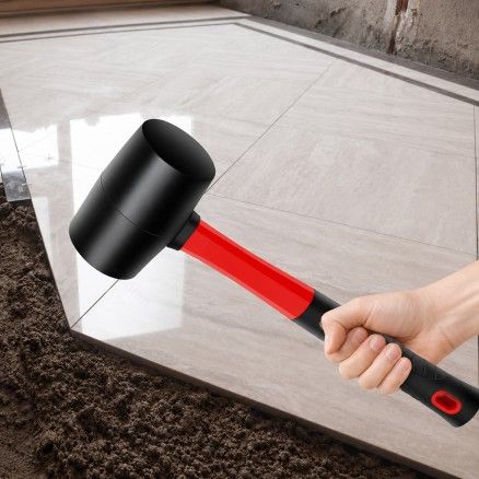 Rubber Mallet / Rubber Hammer with Fiber Handle
