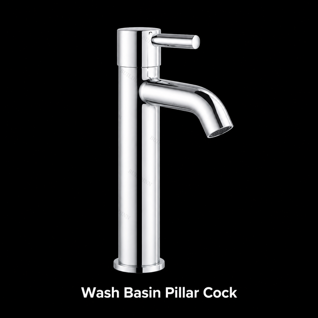 Wash Basin Pillar Cock 15 mm Brass Chrome Finish Single Lever Tap
